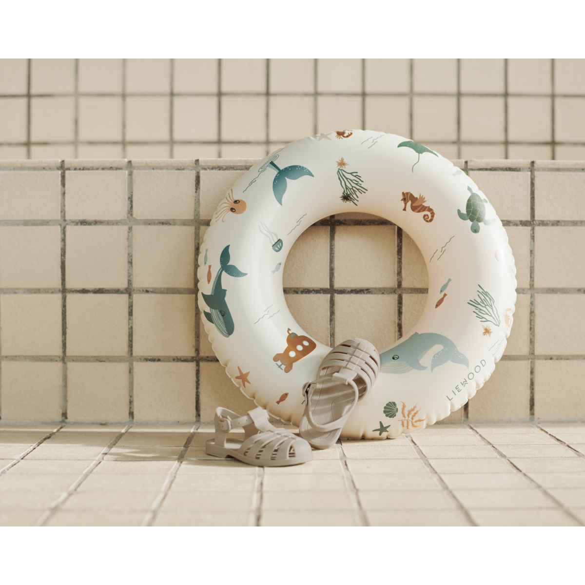 Liewood Baloo Small Swim Ring - Sea creature / Sandy - SWIM RING