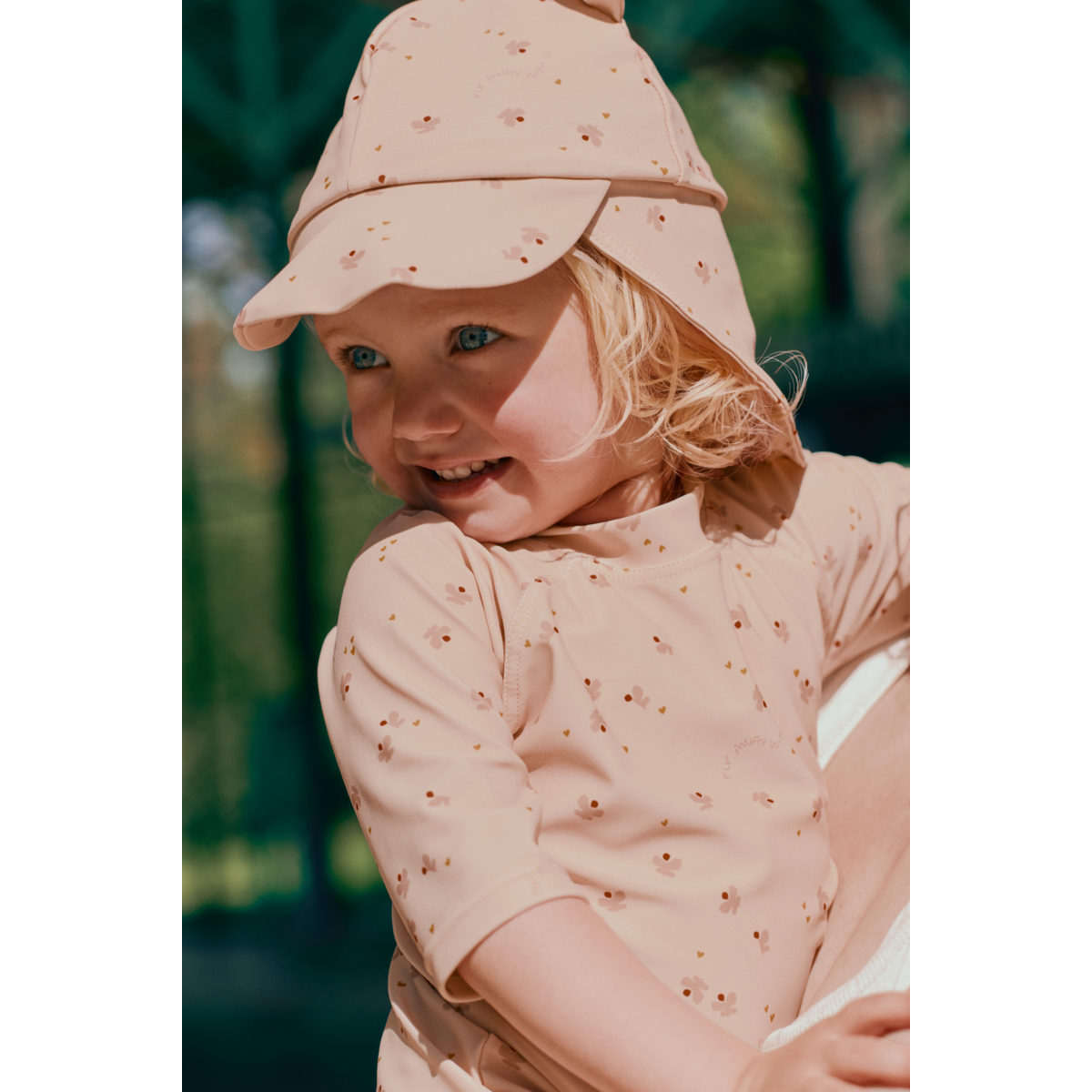 Senia swim hat - Mini Butterfly / Apple blossom