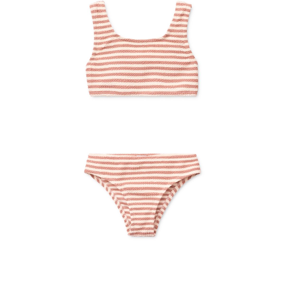 Liewood Bello Striped Bikini - Coral blush / Creme de la creme - BIKINI