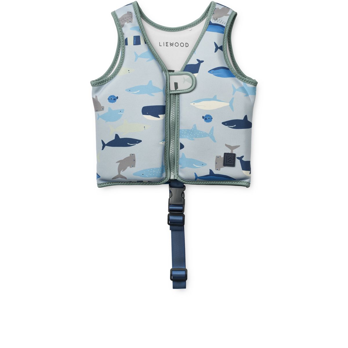 Liewood Dove Swim Vest - Shark / Dove blue - SWIM VEST