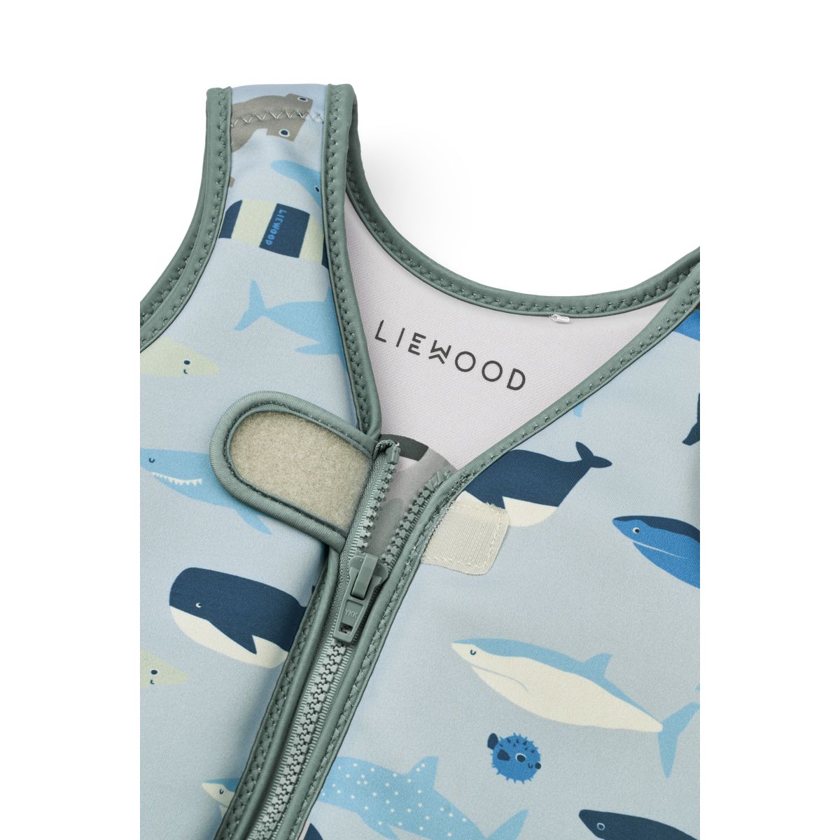 Liewood Dove Swim Vest - Shark / Dove blue - SWIM VEST