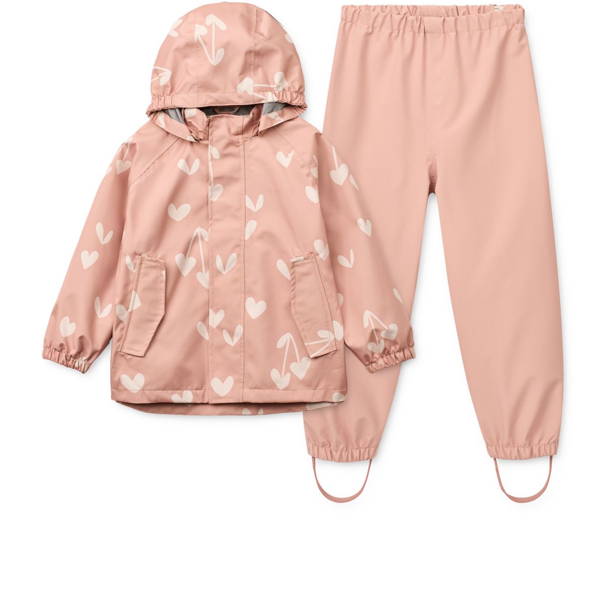 Liewood Pedia Rainwear Set - Sweethearts / Pale tuscany - SET