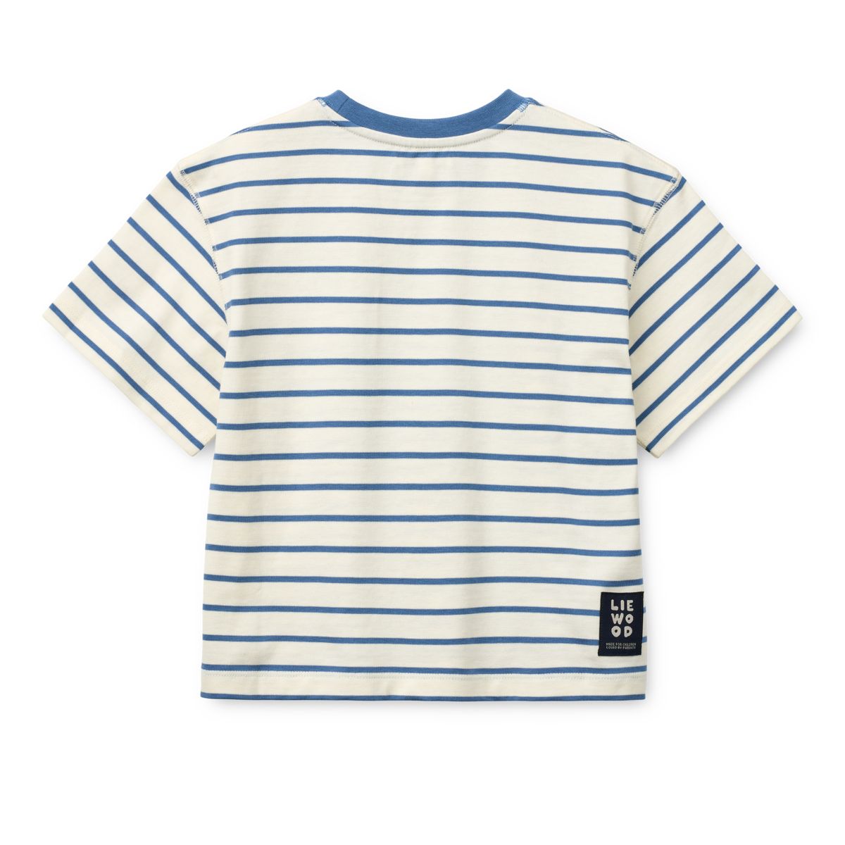 Tyler Striped short-sleeve T-shirt - Riverside / Creme de la creme