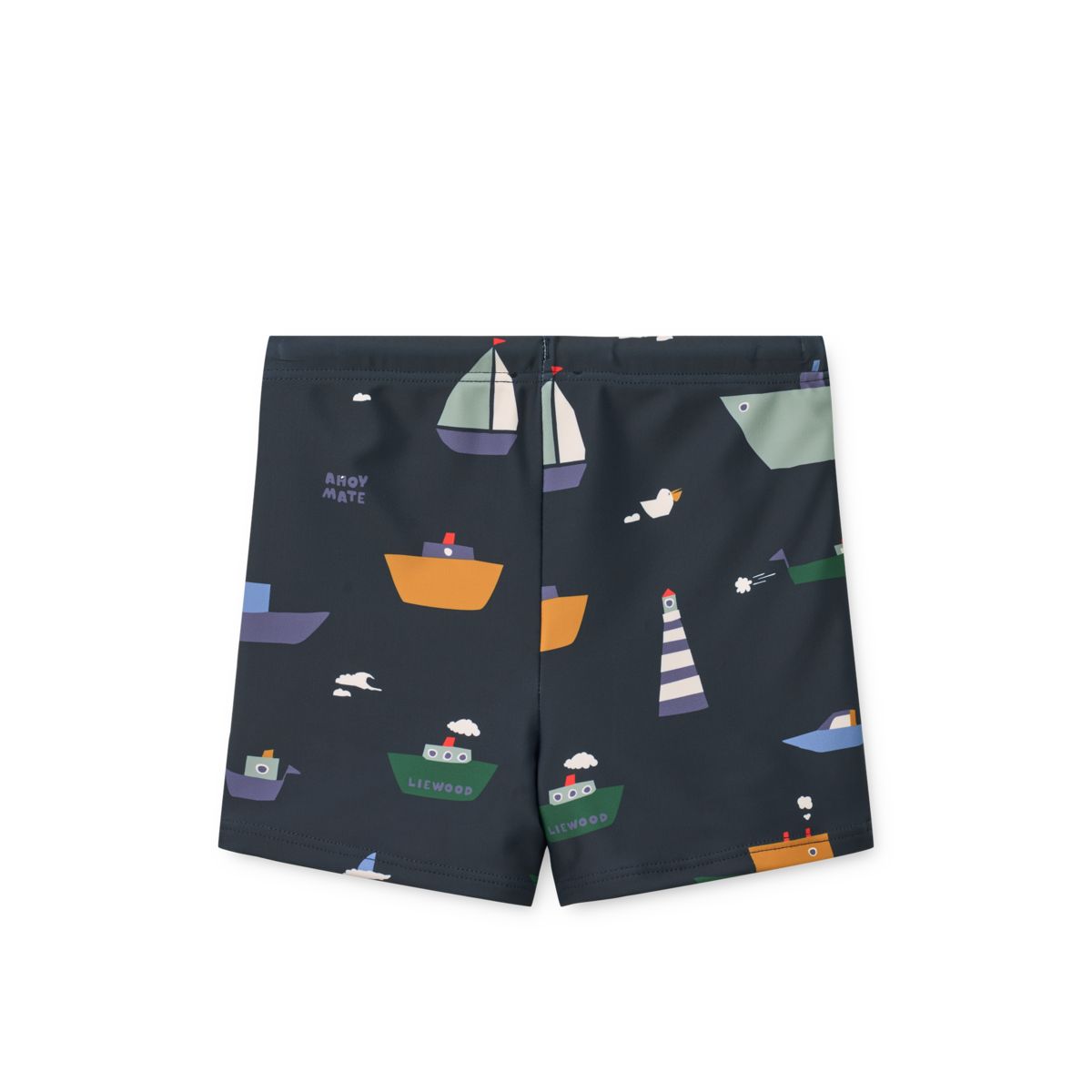 Otto Printed Swim Trunks - Sailing / Classic navy