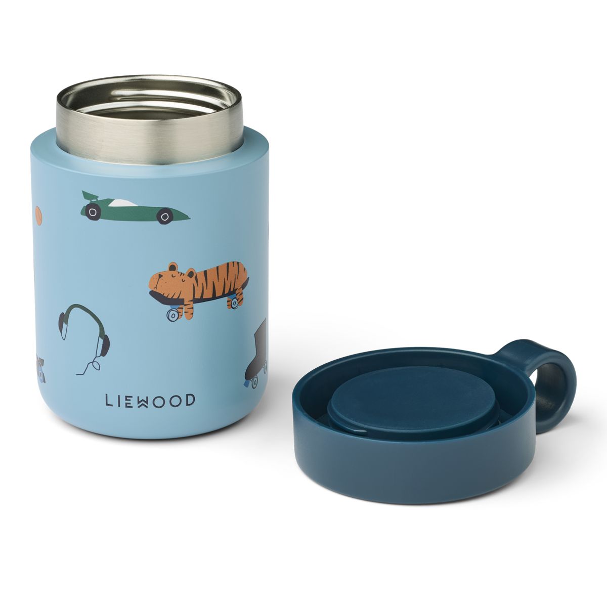 Liewood Kiani Food Jar - Fun / Beach blue - FOOD JAR