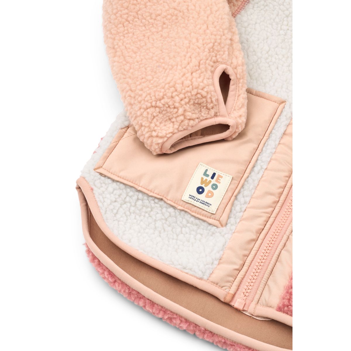 Liewood Noam Pile Jacket - Dusty rose multi mix - JACKET