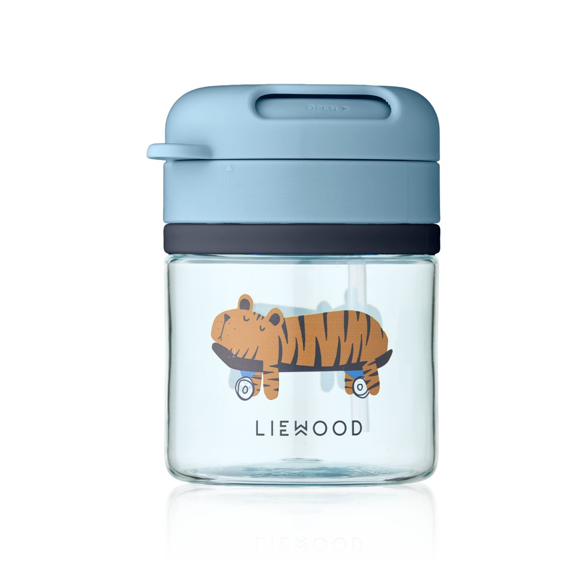 Liewood Pavia Tritan Straw Cup 280 ml - Fun / Beach blue - CUP