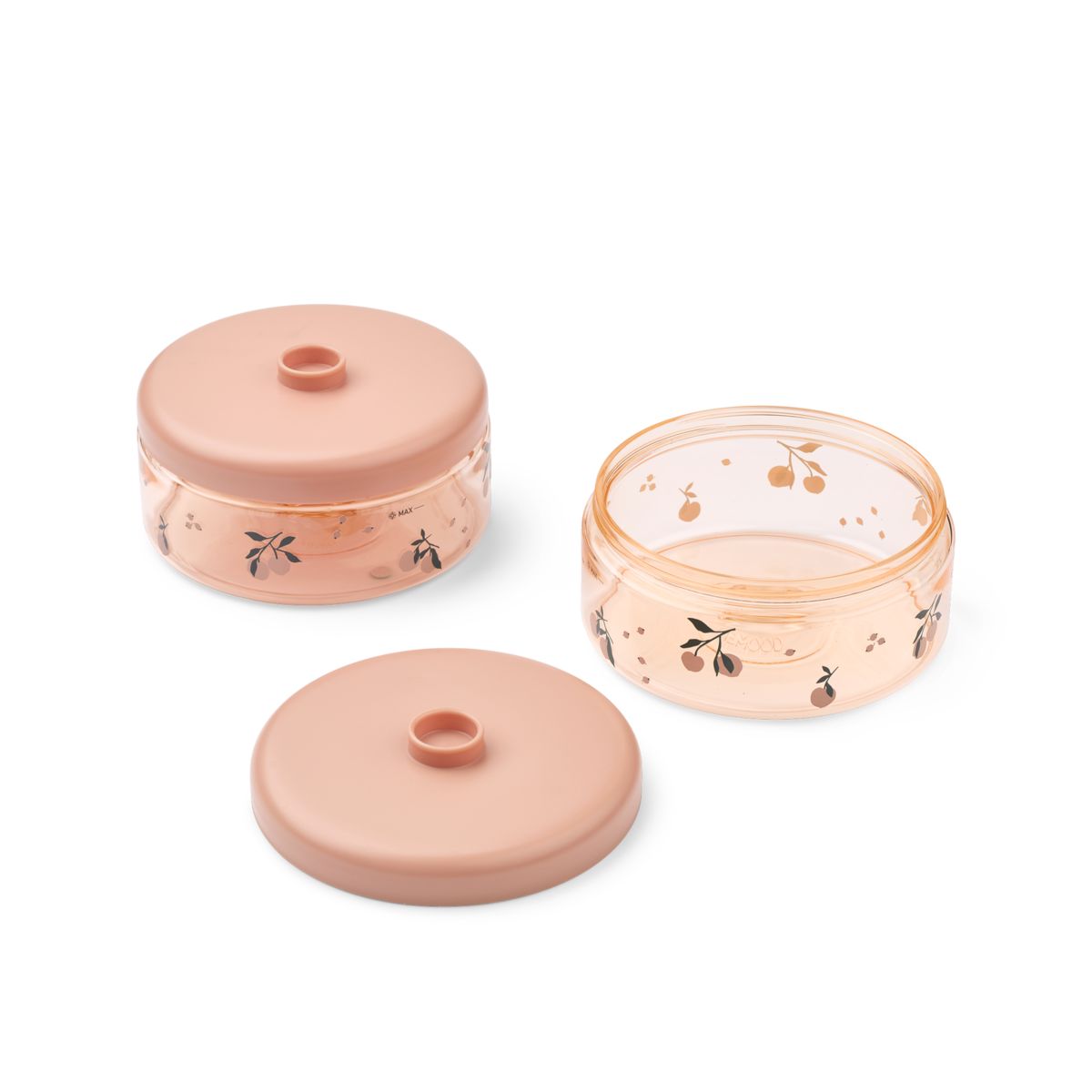 Liewood Dominique Baby Food Boxes 500 ml - Peach / Sea shell - SNACKBOX