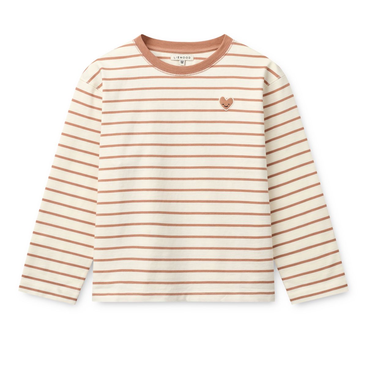 Tyler Striped Long-sleeve T-shirt - Heart Tuscany rose / Creme de la creme