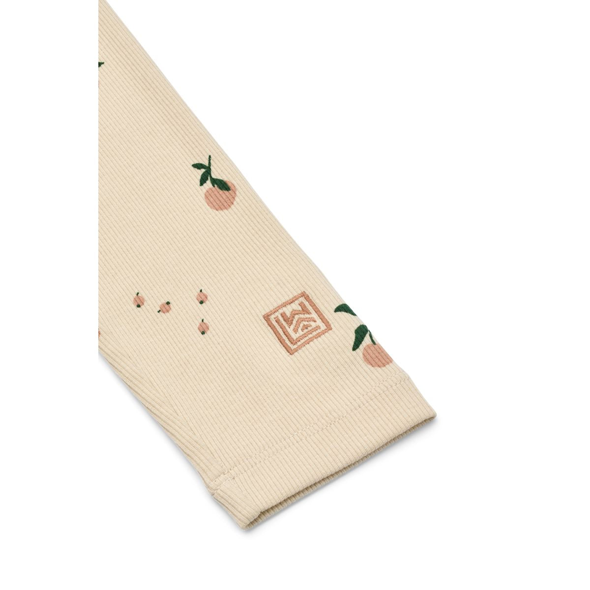 Marien Printed Rib Leggings - Peach / Sea shell