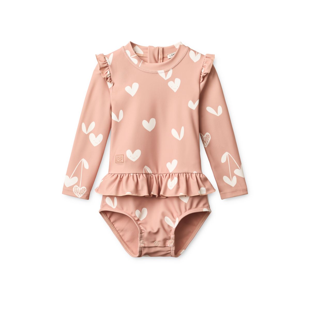 Liewood Sille baby printed swimsuit - Sweethearts / Pale tuscany - SWIMSUIT