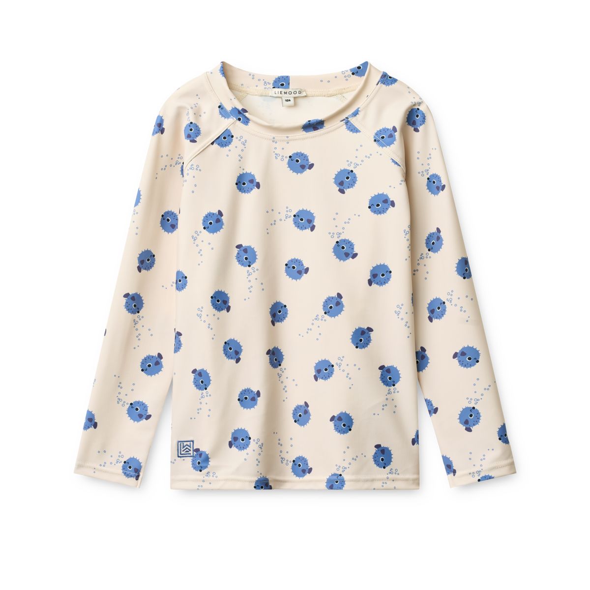 Liewood Noah Printed long-sleeved swim t-shirt - Pufferfish / Sandy - SWIM TEE