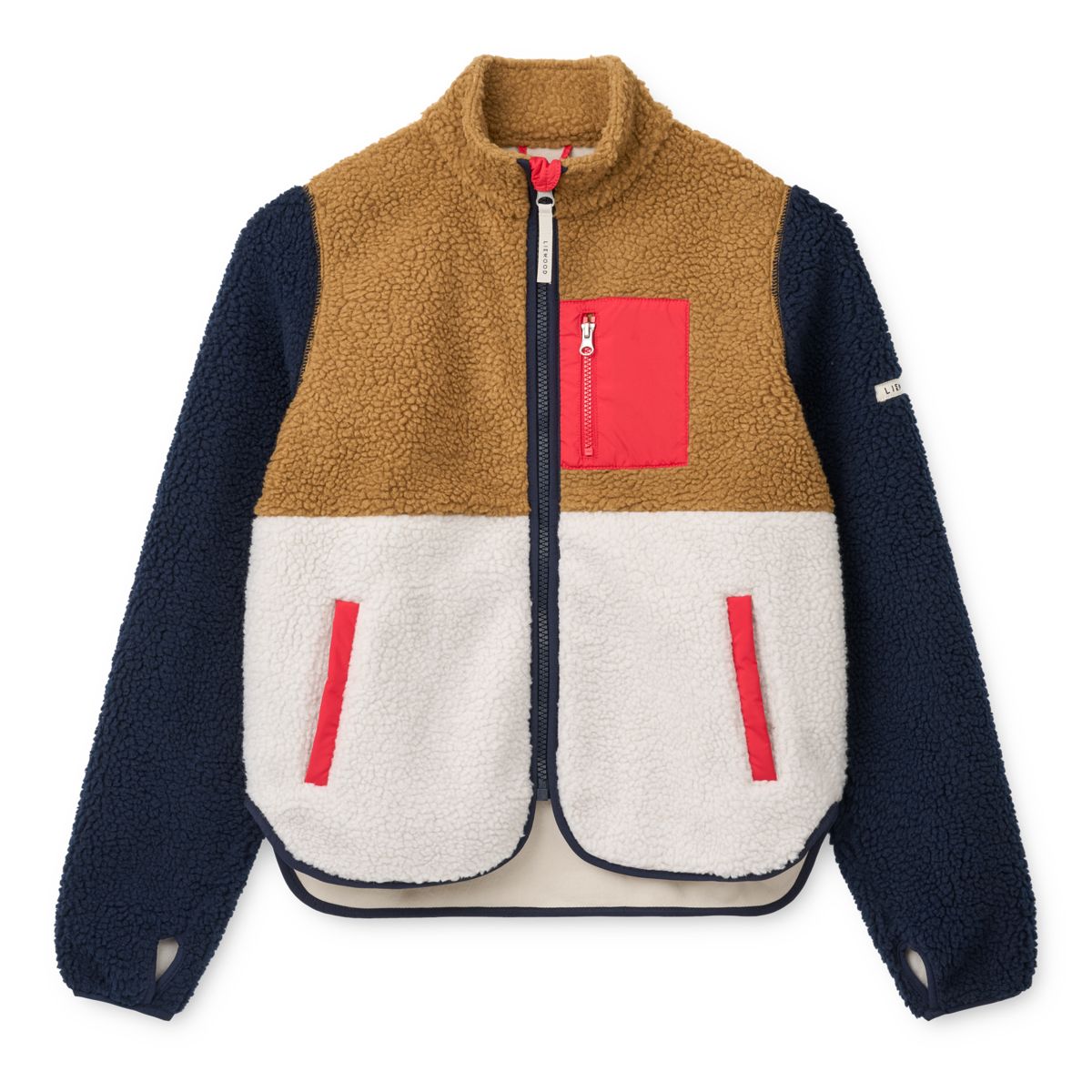 Liewood Nelson Pile Jacket For Adults - Midnight navy multi mix - JACKET