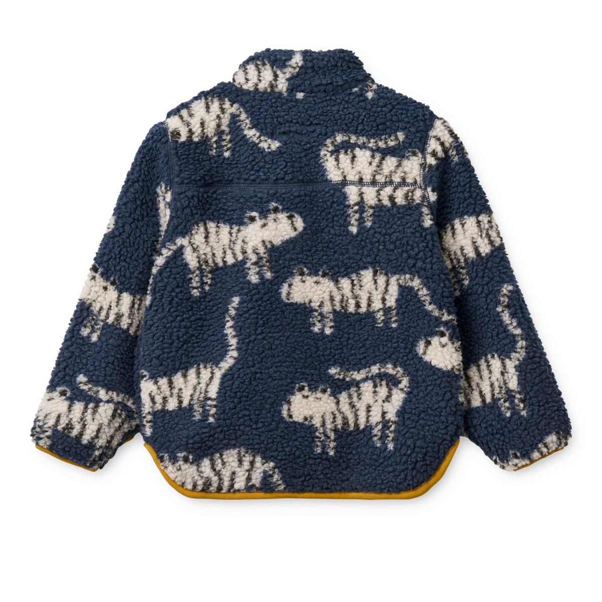 Liewood Nolan Pile Jacket - Tiger / Classic navy - JACKET