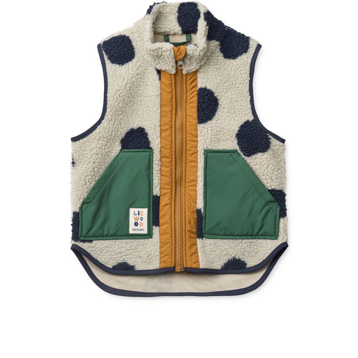 Liewood Noam Pile Vest - Spot dots / Mist - VEST