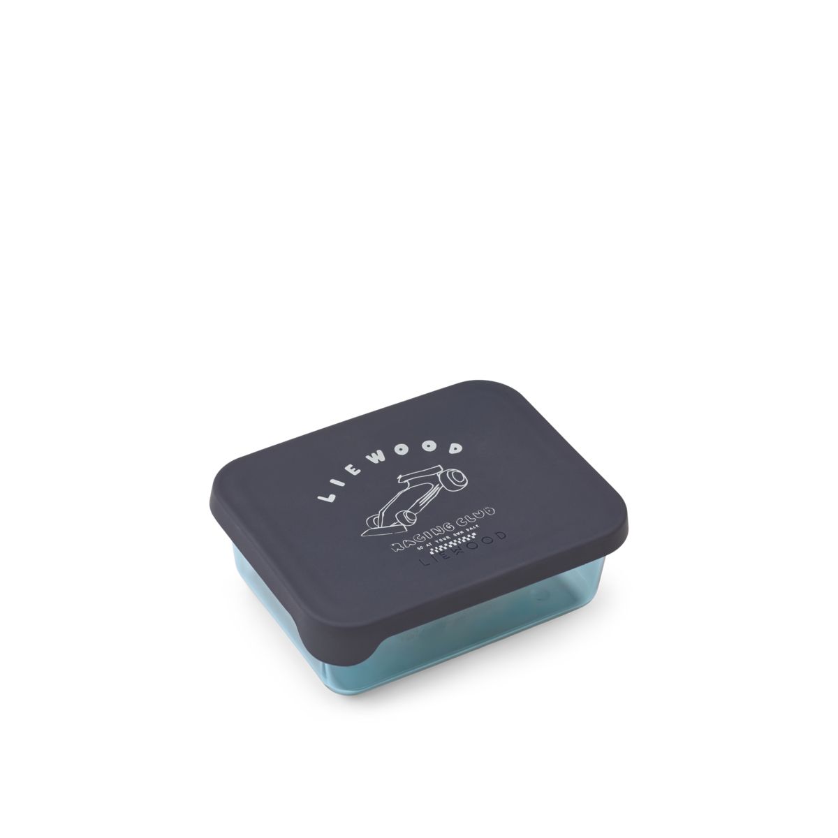 Liewood Ako Tritan Snack Box - Race car / Classic navy - SNACKBOX