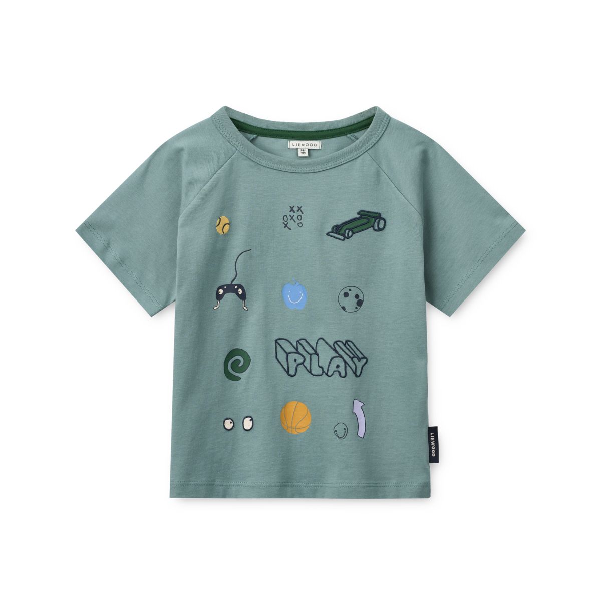 Liewood Brodie Short-sleeve T-shirt - Play / Dusty Peppermint - TSHIRT