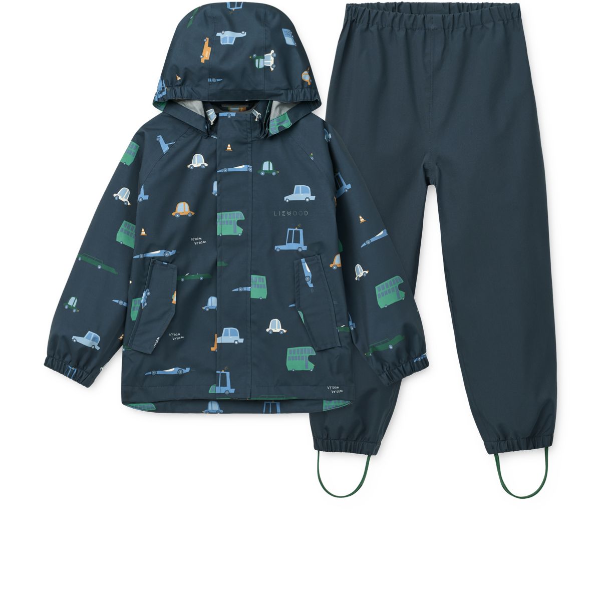 Pedia Rainwear Set - Cars / Classic navy