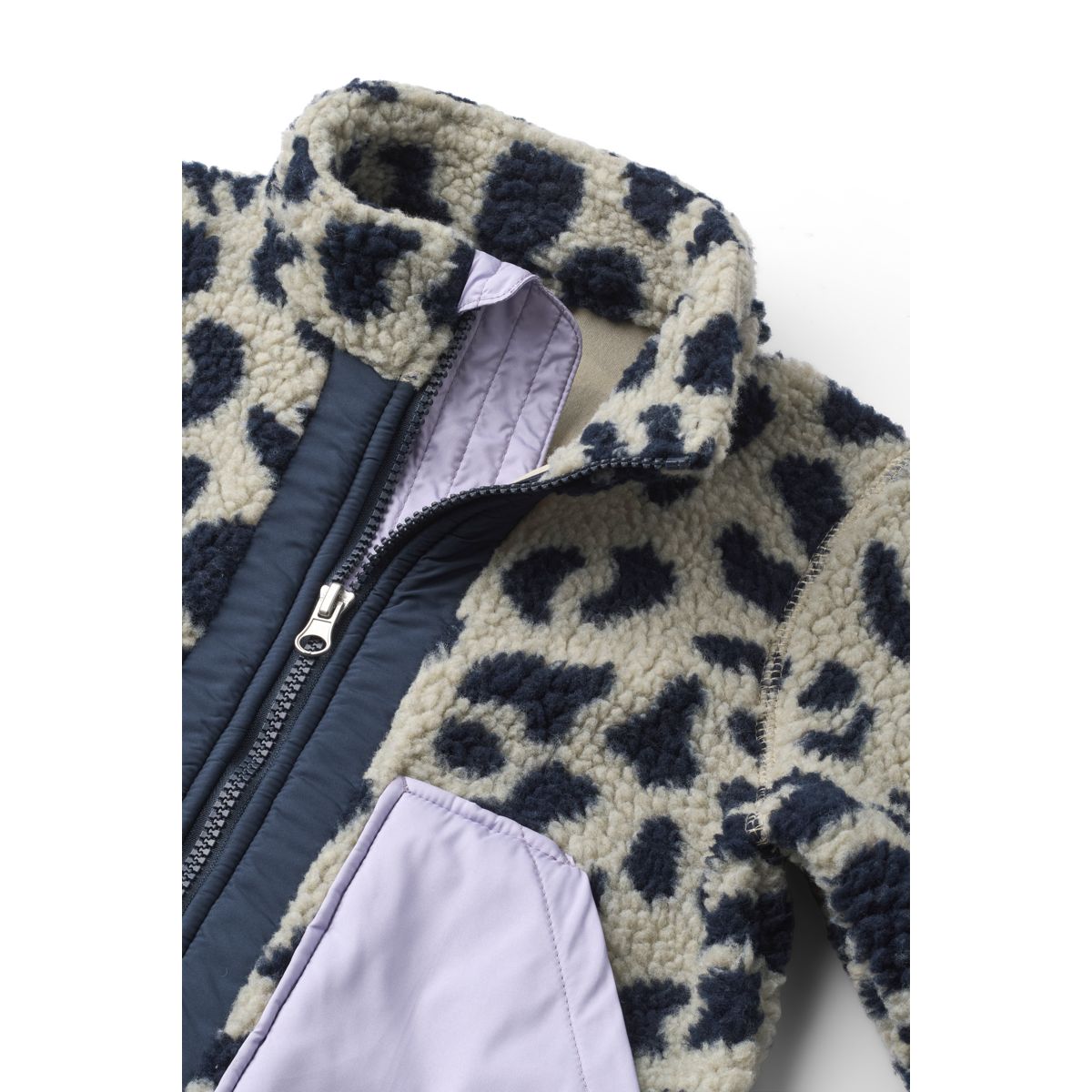 Liewood Noam Pile Jacket - Mega leo / Mist mix - JACKET