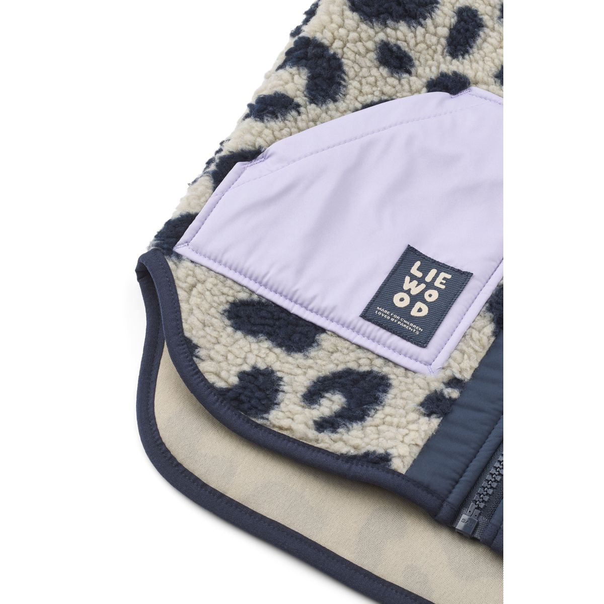 Liewood Noam Pile Vest - Mega leo / Mist mix - VEST