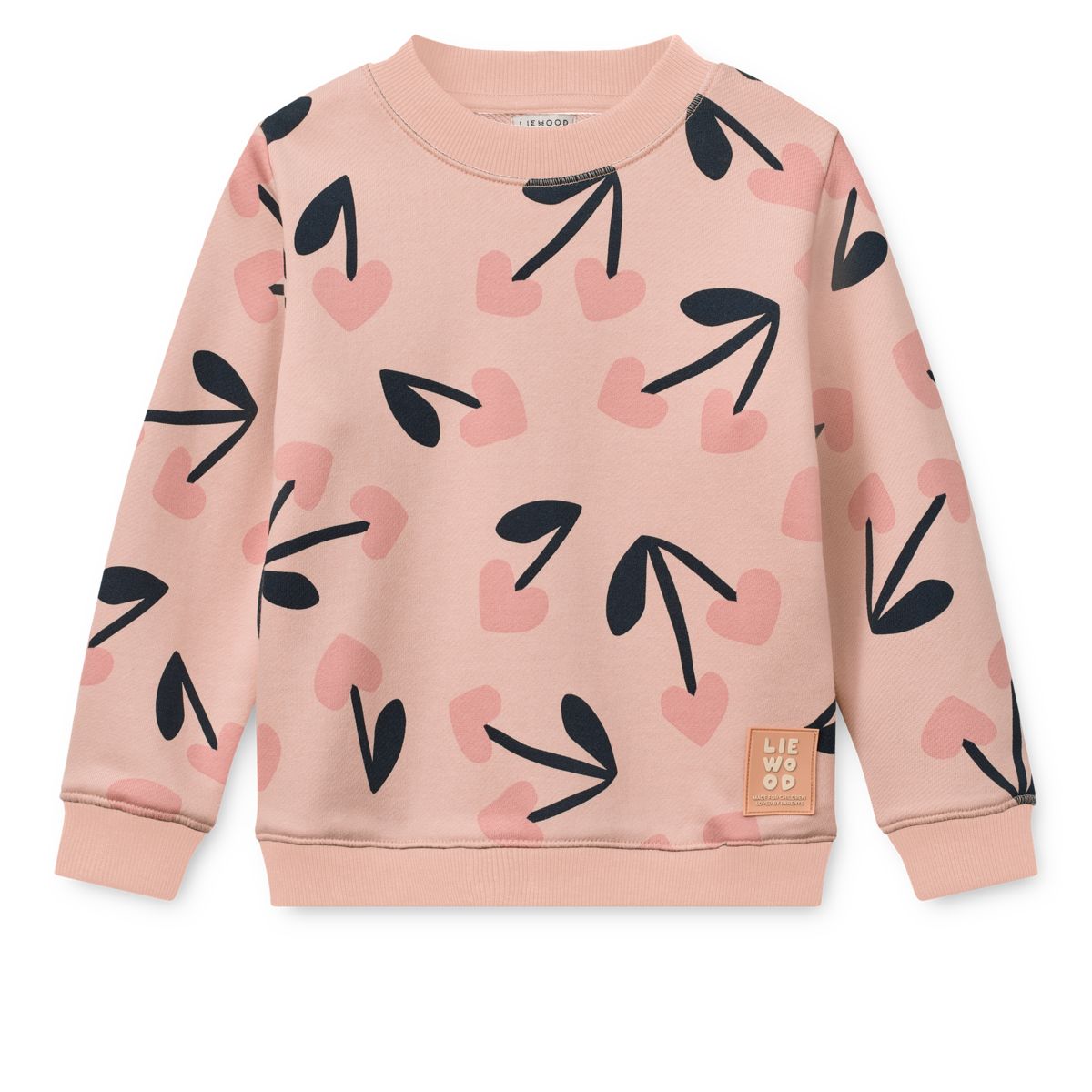Liewood RIDLEY Printed Sweatshirt - Mega Cherry heart / Rosey - SWEATSHIRT