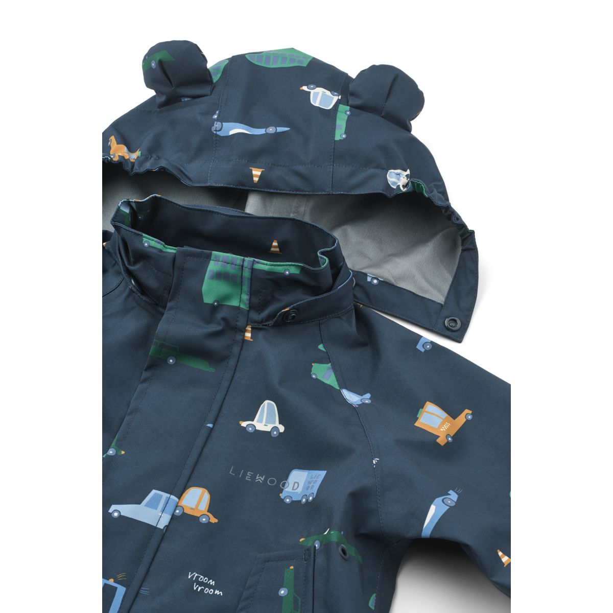 Liewood MANU Toddler Rainwear Set - Cars / Classic navy - SET