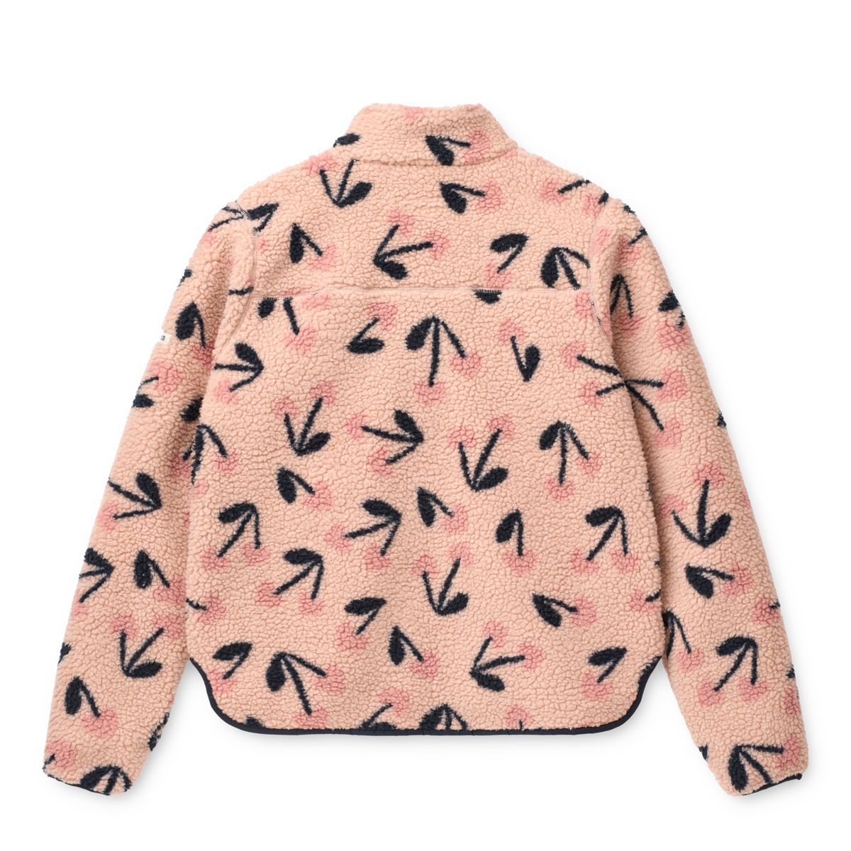 Liewood Nelson Pile Jacket For Adults - Mega Cherry heart / Rosey - JACKET