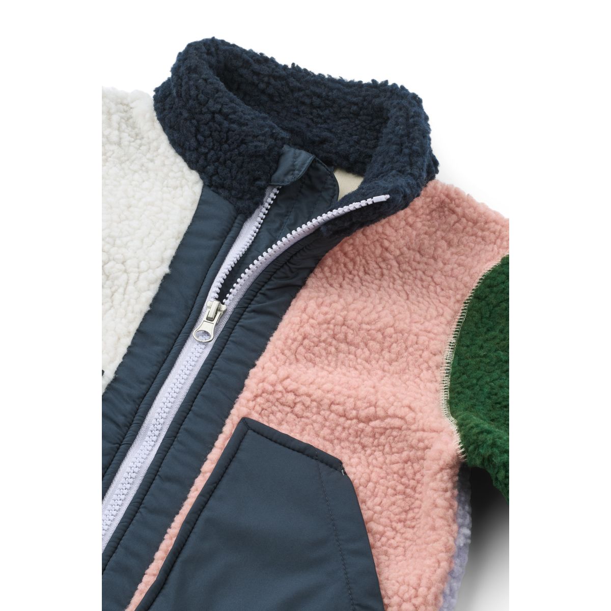 Liewood Noam Pile Jacket - Rose blush multi mix - JACKET