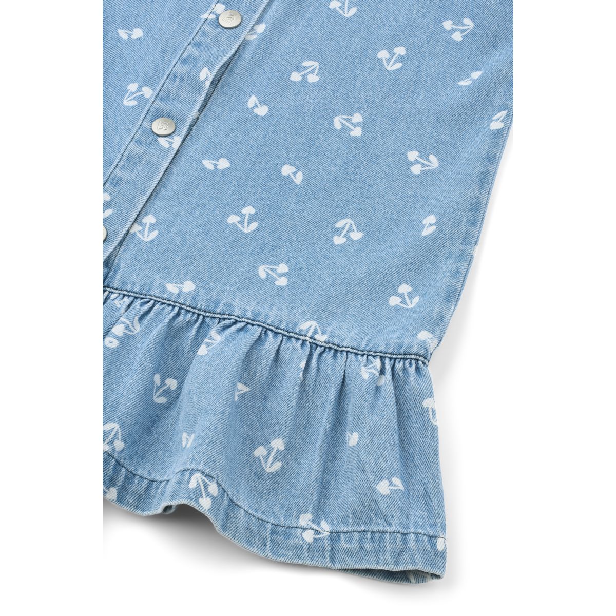 Liewood Sybilla Light Denim Dress - Cherry heart sandy / Denim - DRESS