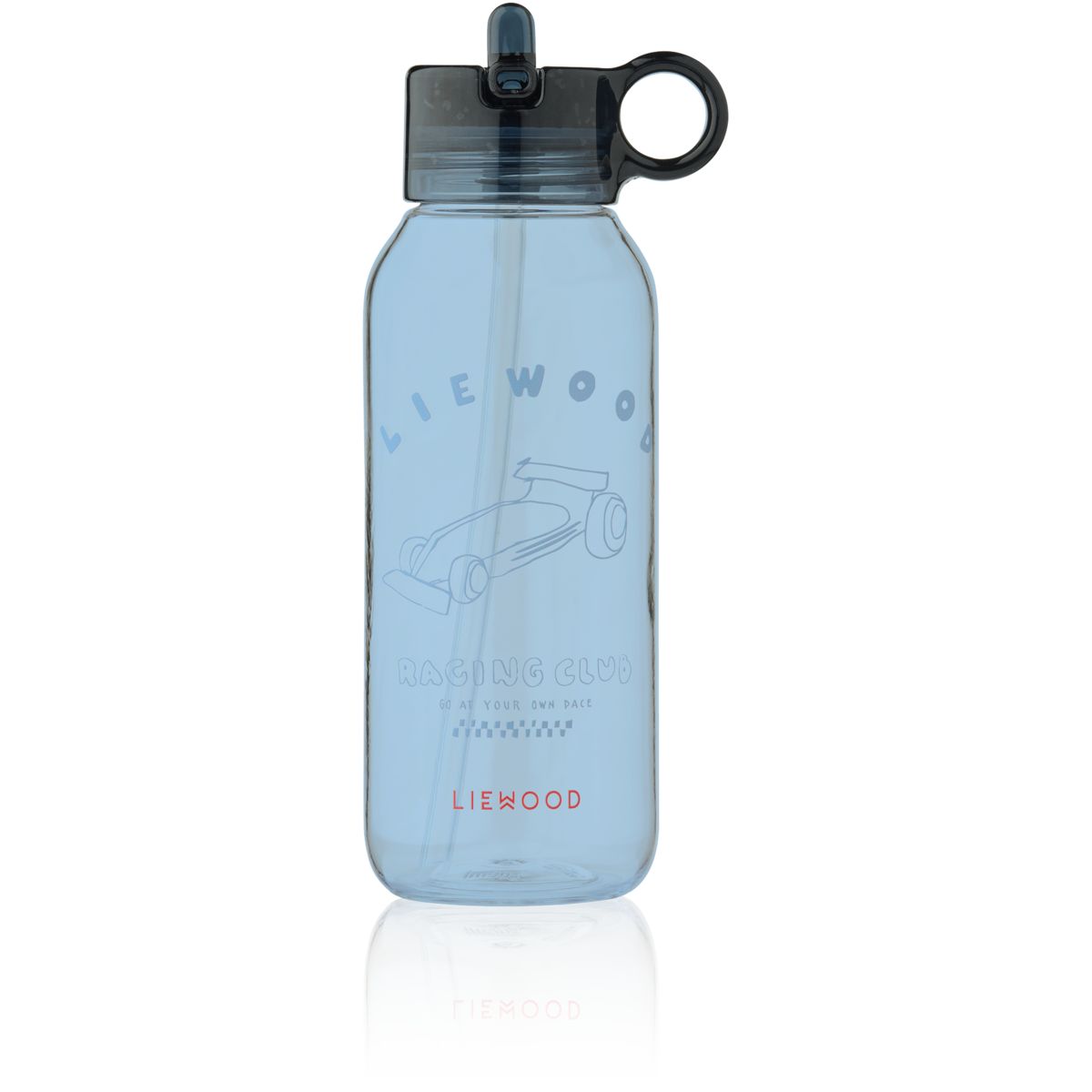 Liewood Yang Tritan Water Bottle 500 ml - Race cars / Classic Navy - WATER BOTTLE