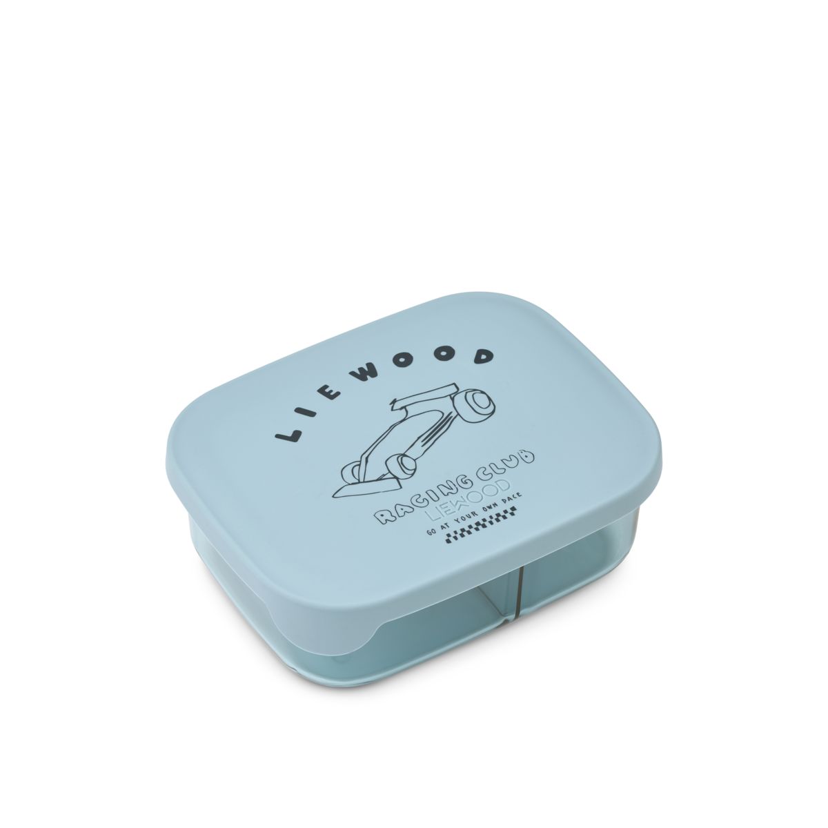 Liewood Arthur Tritan Lunchbox - Race cars / Beach blue - LUNCHBOX