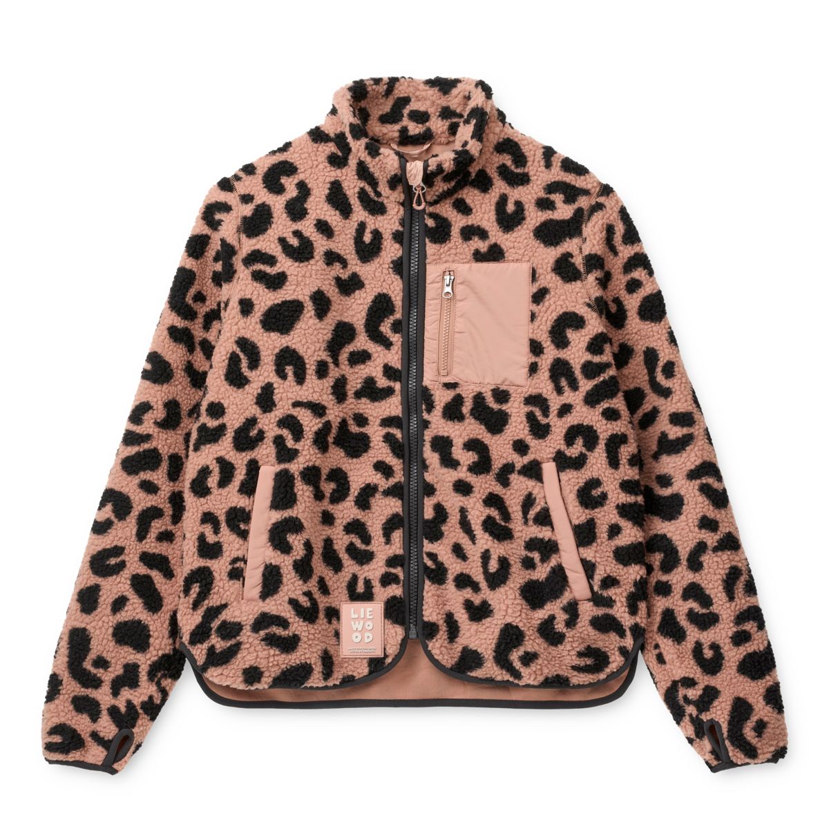 Liewood Nelson Pile Jacket For Adults - Mega leo / Pale tuscany - JACKET