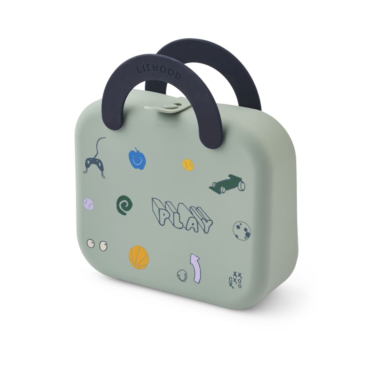 Liewood Elara Foldable Lunchbox - Play / Dusty Peppermint - LUNCHBOX