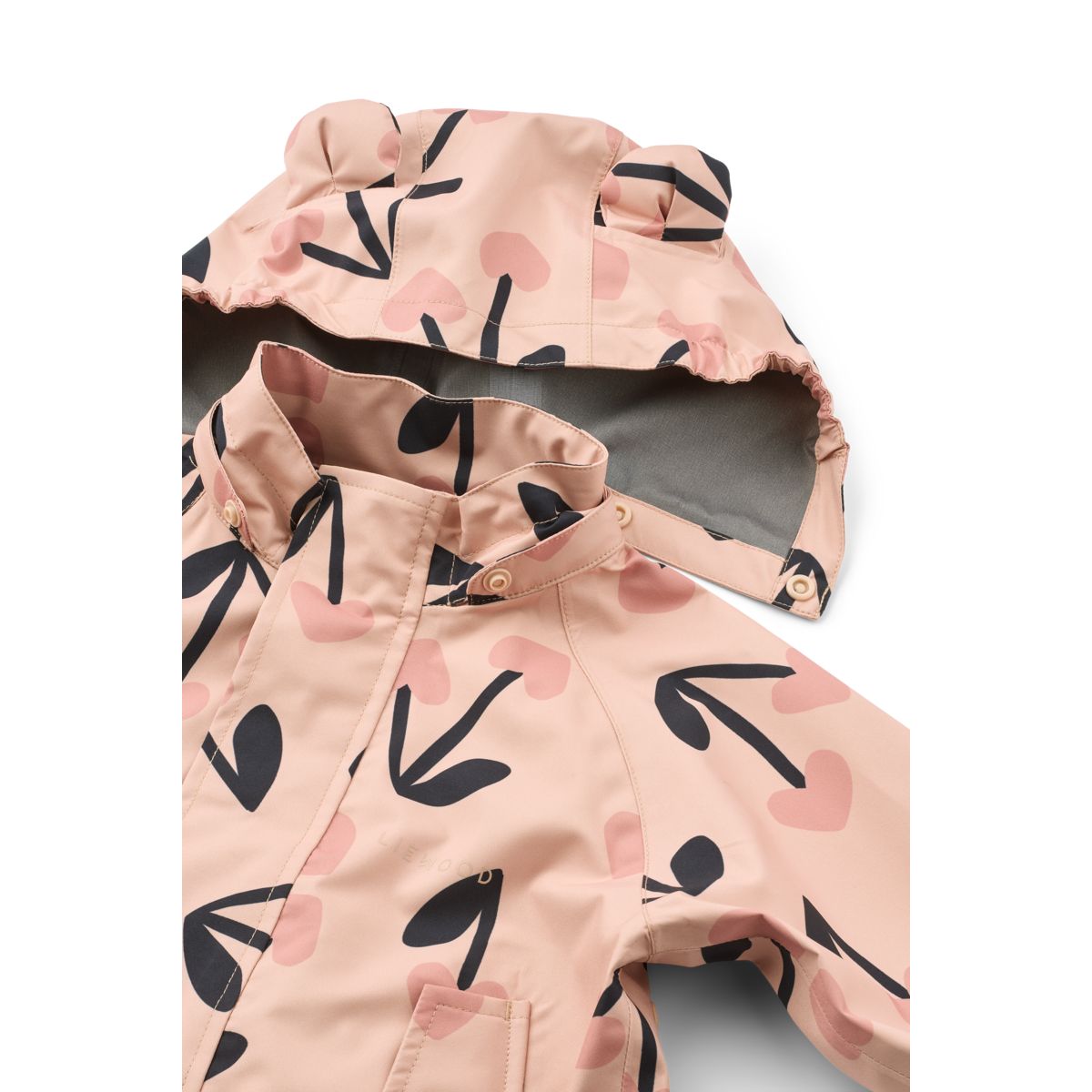 Liewood MANU Toddler Rainwear Set - mega cherry heart/ Rosey mix - SET