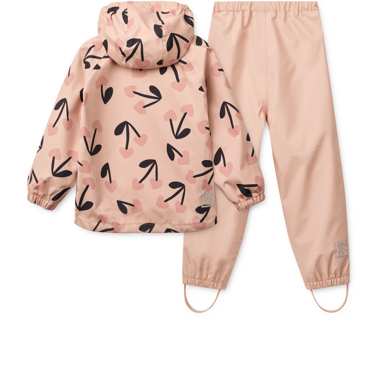 Pedia Rainwear Set - mega cherry heart/ Rosey mix