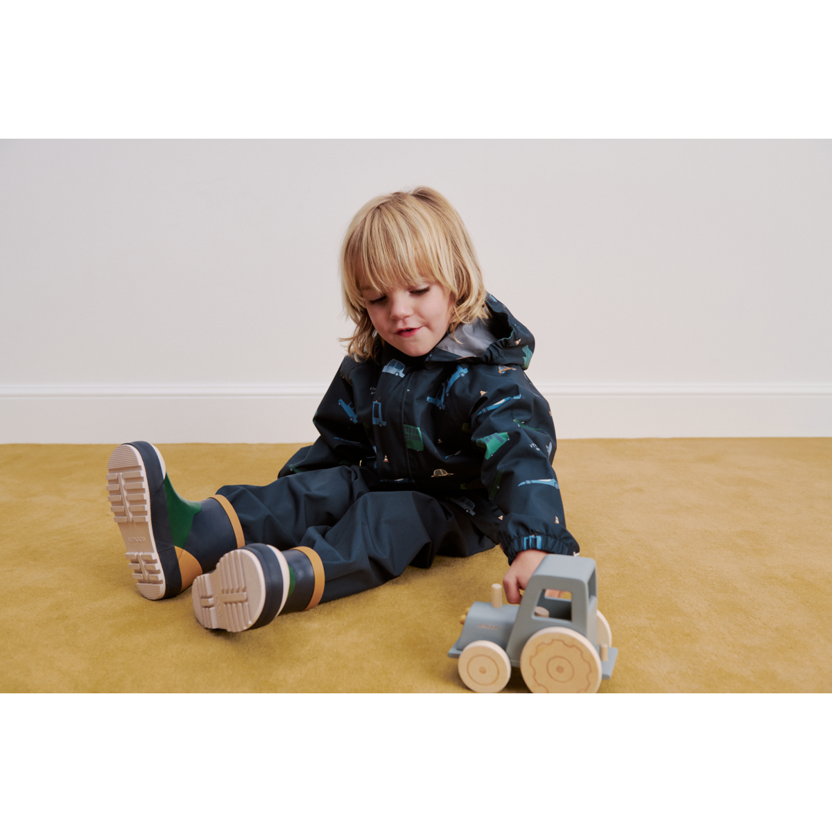 Pedia Rainwear Set - Cars / Classic navy