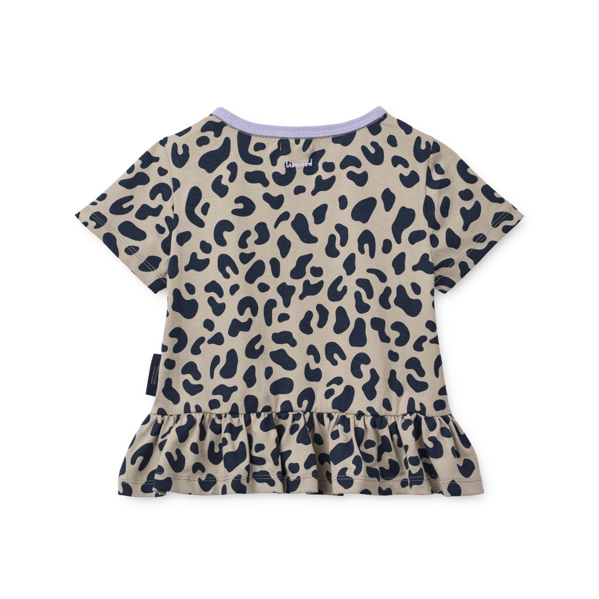 Liewood Kya Short-sleeve peplum T-shirt - Leo / Mist - TSHIRT