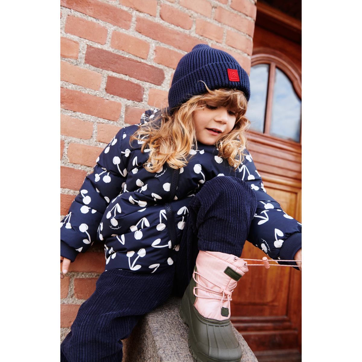 Liewood Anemone Long Jacket - Cherry blossom / Classic navy - JACKET