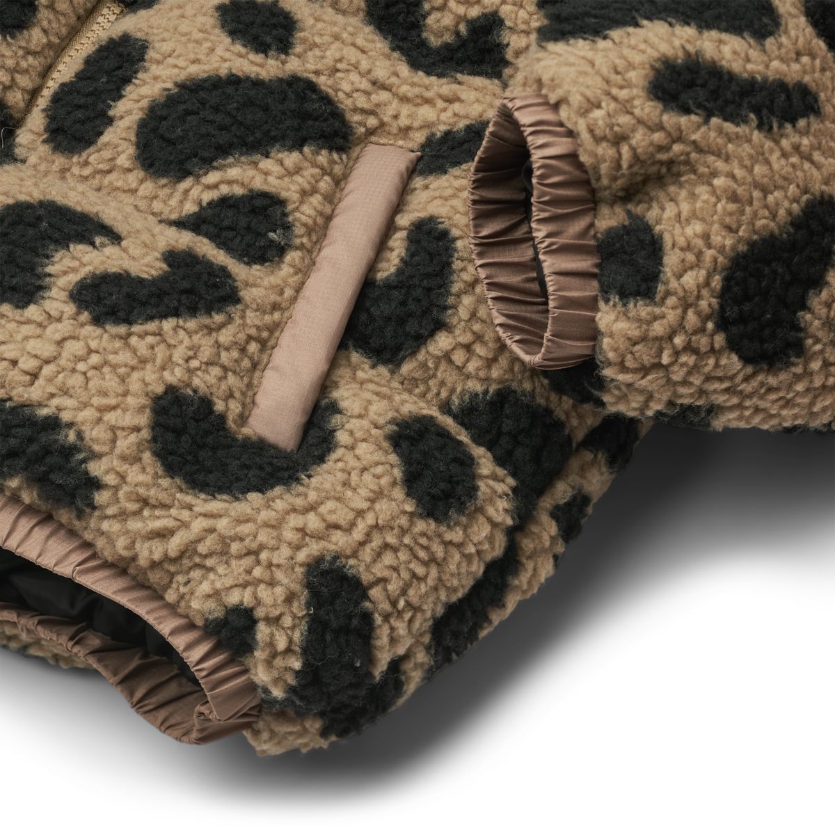 Niko pile puffer jacket - Mega leo / Oat mix