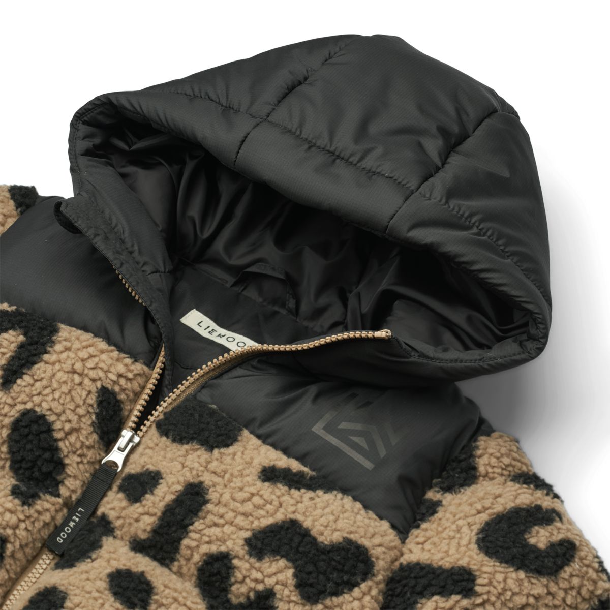 Niko pile puffer jacket - Mega leo / Oat mix