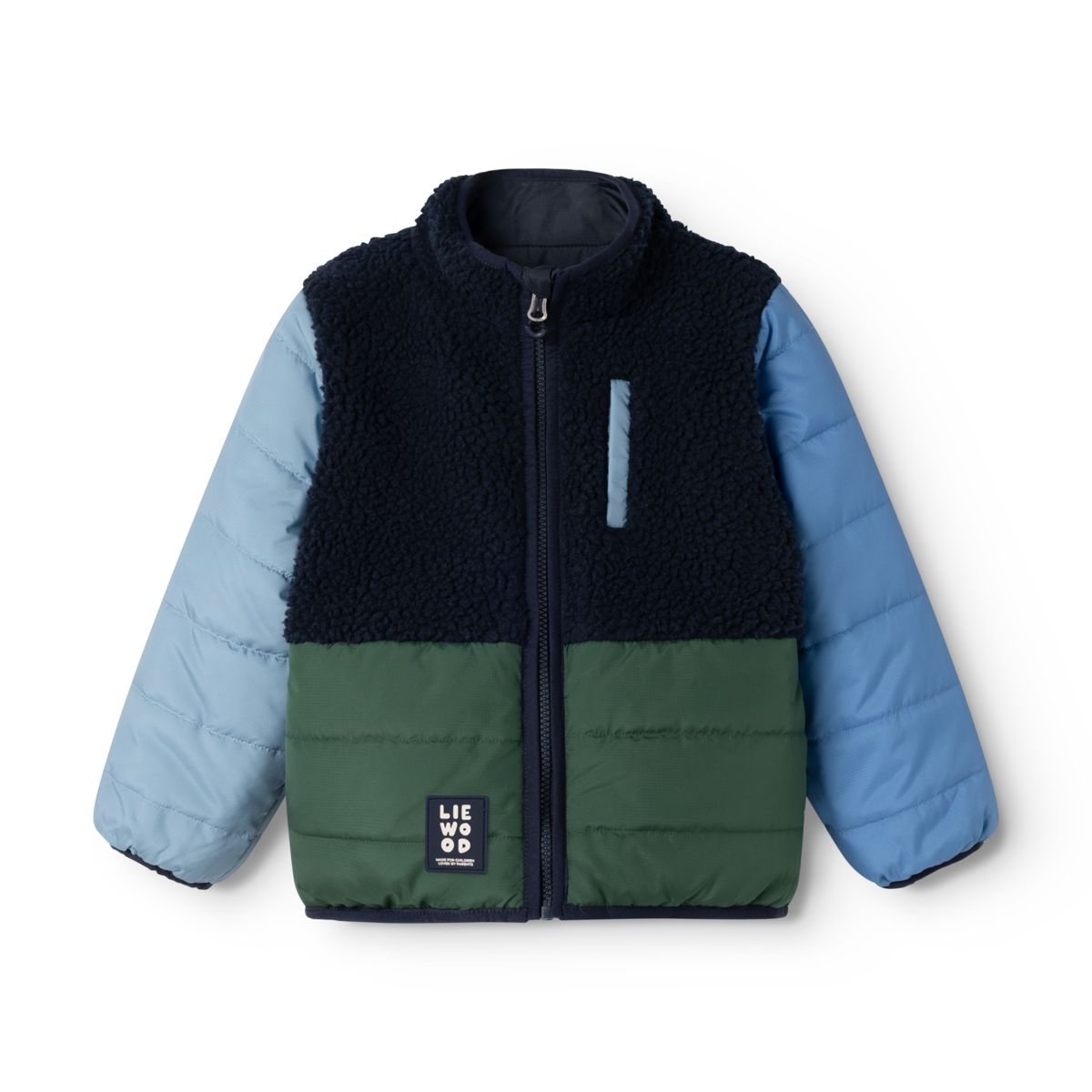 Franka Vendbar jakke - Classic navy multi mix