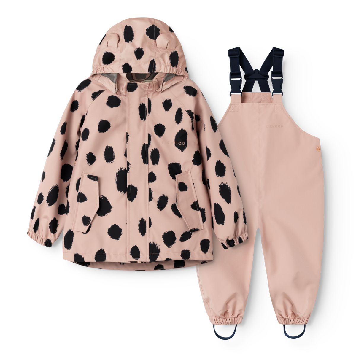Liewood MANU Toddler Rainwear Set - Mega leo spot / Pale tuscany - SET