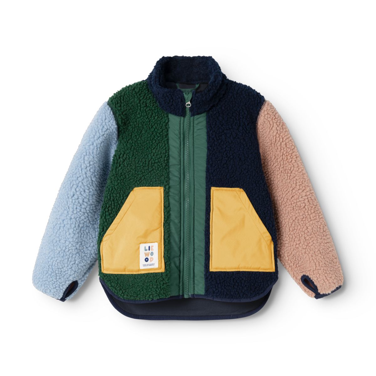 Liewood NOAM Pile Jacket - Garden green multi mix - JACKET