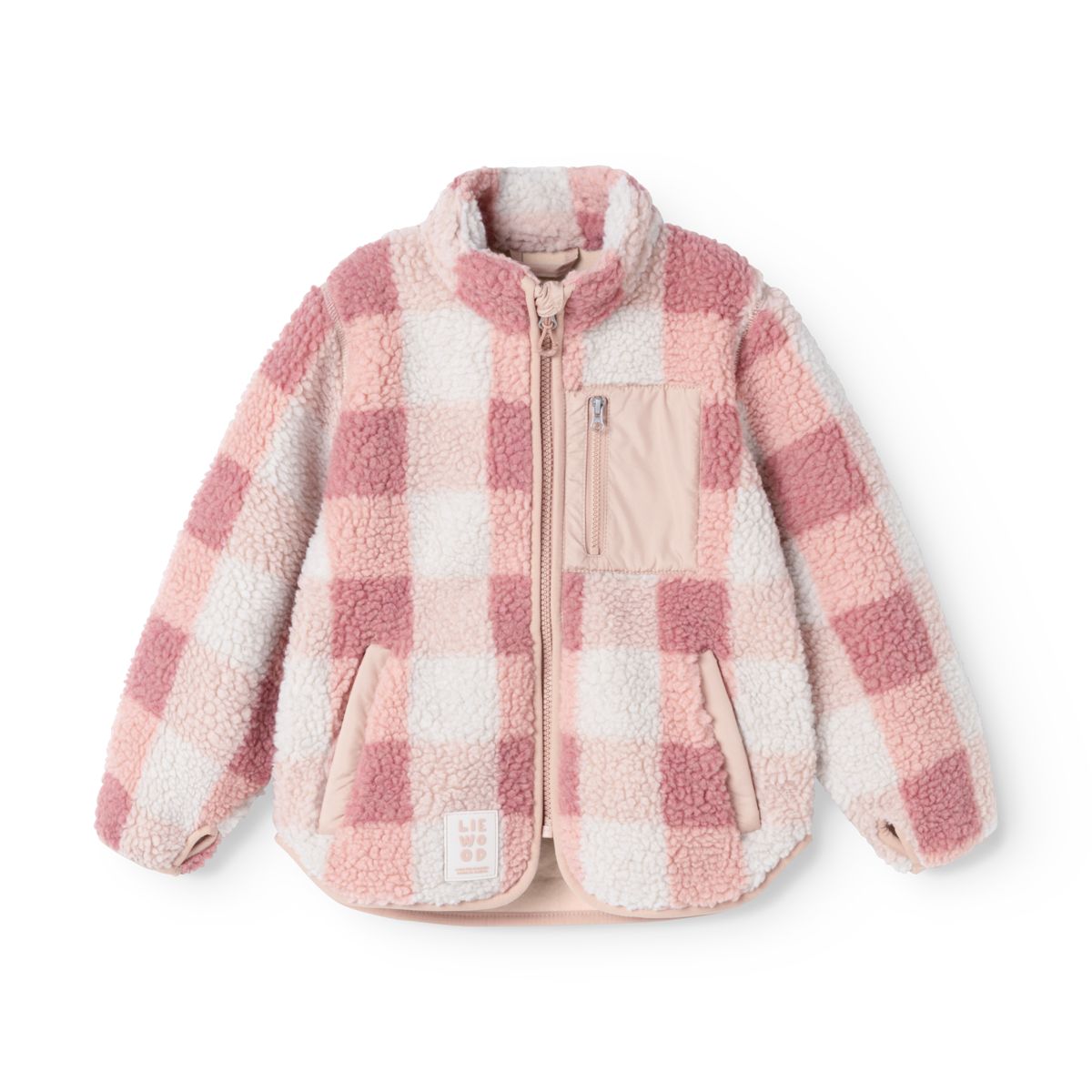 Liewood NOLAN pile jacket - Mega Check / Rose blush - JACKET