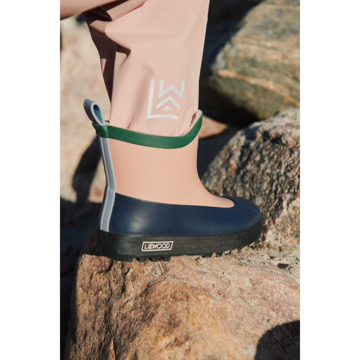 Liewood Isaac Thermal Rain boot - Classic navy multi mix - RUBBER BOOTS