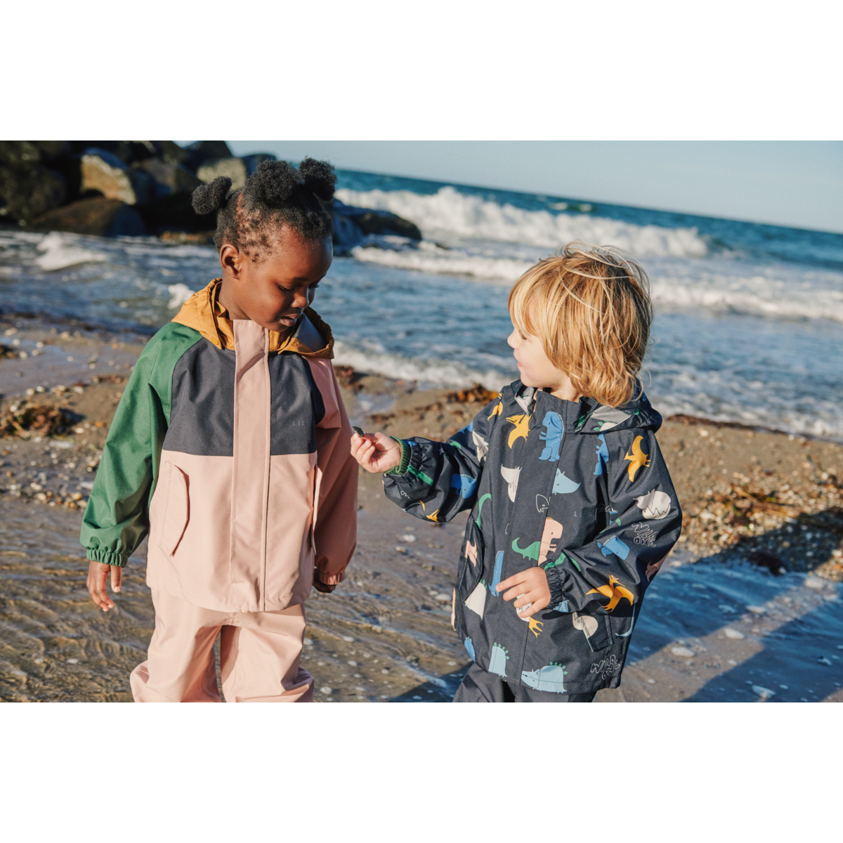 Liewood PEDIA Junior Rainwear set - Dino roar / Classic navy - SET