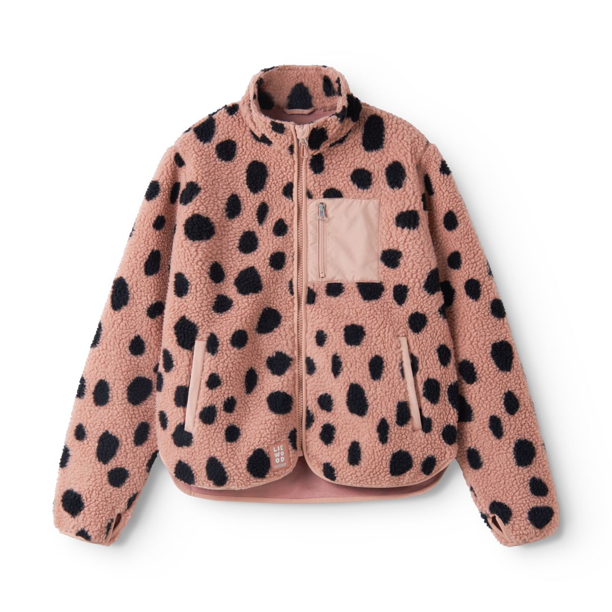 Liewood NELSON Pile Jacket For Adults - Mega leo spot / Pale tuscany - JACKET