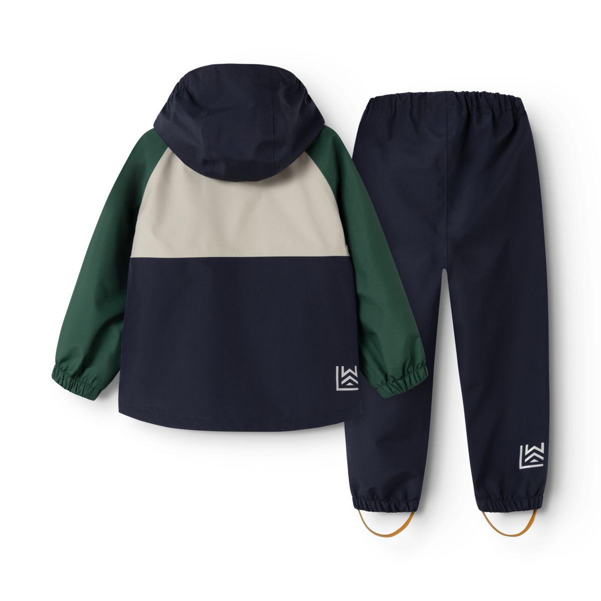 Liewood PEDIA Junior Rainwear set - Garden green multi mix - SET