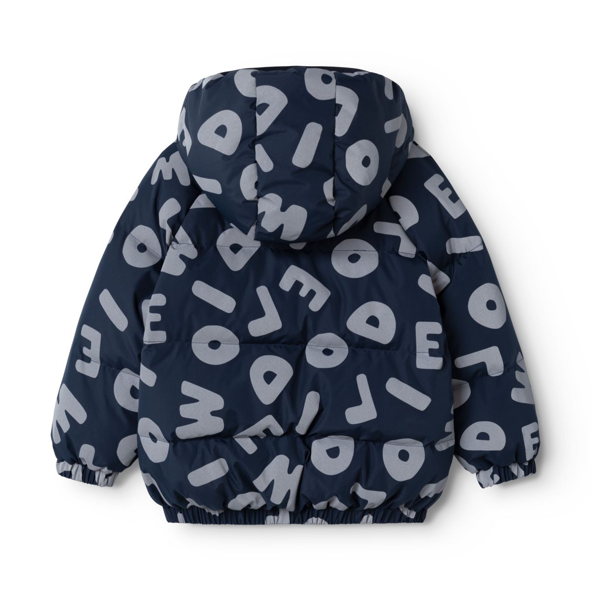 ADELINA Reflektierende Daunenjacke - Letters / Classic navy