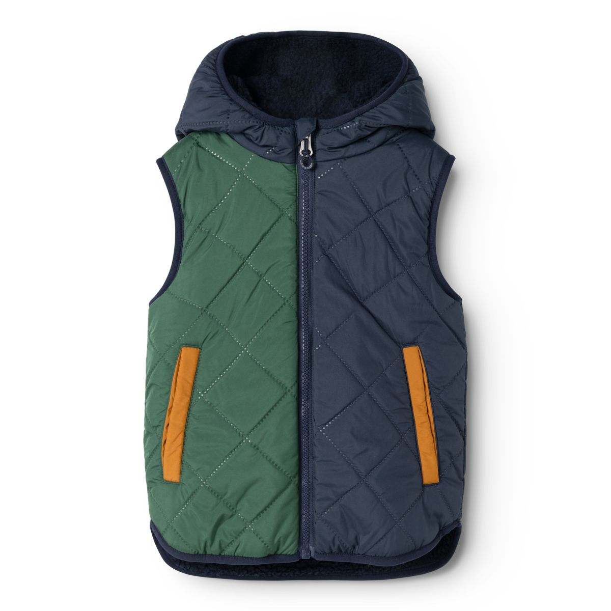Liewood Diana Reversible Pile Vest - Classic navy mix - VEST